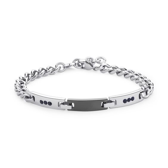 Armband Sagapo Herr in Stahl STI11 - STI11